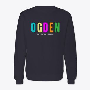 Ogden North Carolina Color Pop Crewneck Sweatshirt