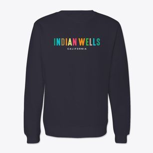 Indian Wells California Color Pop Crewneck Sweatshirt