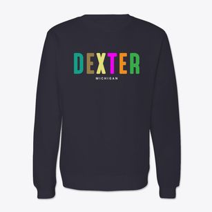 Dexter Michigan Color Pop Crewneck Sweatshirt