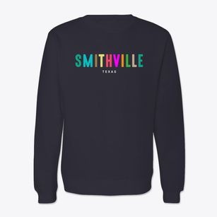 Smithville Texas Color Pop Crewneck Sweatshirt
