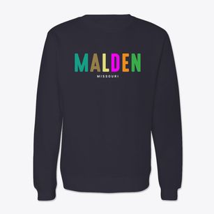 Malden Missouri Color Pop Crewneck Sweatshirt
