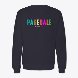 Pagedale Missouri Color Pop Crewneck Sweatshirt
