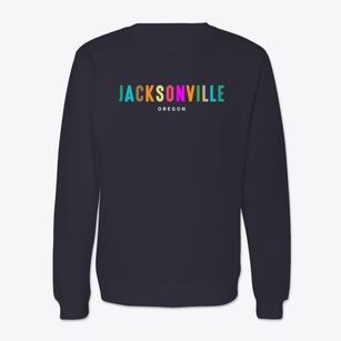 Jacksonville Oregon Color Pop Crewneck Sweatshirt