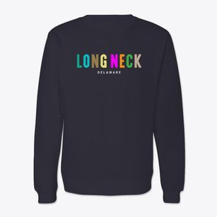Long Neck Delaware Color Pop Crewneck Sweatshirt