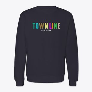 Town Line New York Color Pop Crewneck Sweatshirt