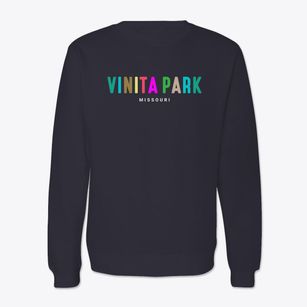 Vinita Park Missouri Color Pop Crewneck Sweatshirt