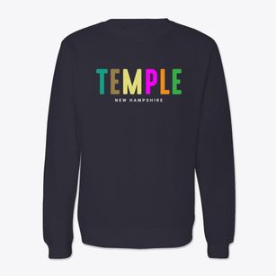 Temple New Hampshire Color Pop Crewneck Sweatshirt