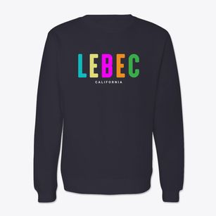 Lebec California Color Pop Crewneck Sweatshirt
