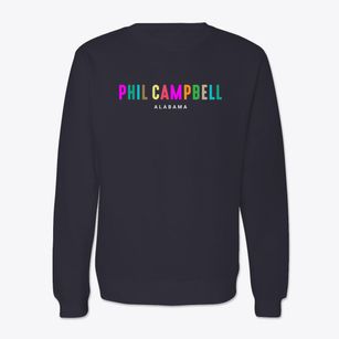 Phil Campbell Alabama Color Pop Crewneck Sweatshirt