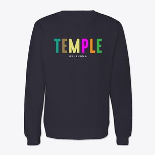 Temple Oklahoma Color Pop Crewneck Sweatshirt