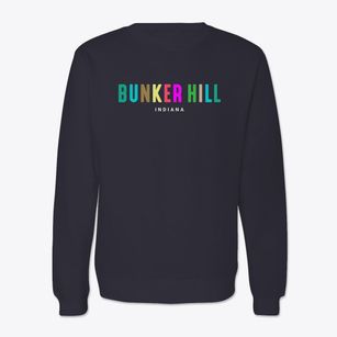 Bunker Hill Indiana Color Pop Crewneck Sweatshirt