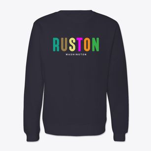 Ruston Washington Color Pop Crewneck Sweatshirt