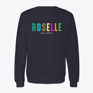 Roselle New Jersey Color Pop Crewneck Sweatshirt