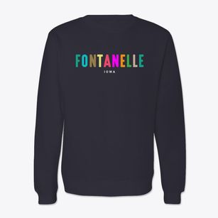 Fontanelle Iowa Color Pop Crewneck Sweatshirt