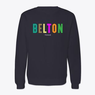 Belton Texas Color Pop Crewneck Sweatshirt
