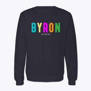 Byron Wyoming Color Pop Crewneck Sweatshirt