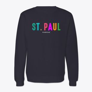 St. Paul Kansas Color Pop Crewneck Sweatshirt