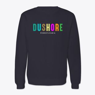 Dushore Pennsylvania Color Pop Crewneck Sweatshirt