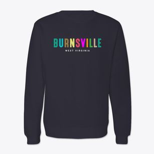 Burnsville West Virginia Color Pop Crewneck Sweatshirt