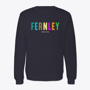 Fernley Nevada Color Pop Crewneck Sweatshirt