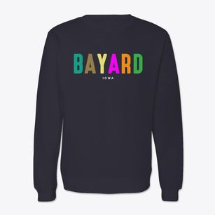 Bayard Iowa Color Pop Crewneck Sweatshirt