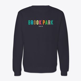 Brook Park Ohio Color Pop Crewneck Sweatshirt