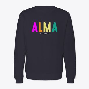 Alma Missouri Color Pop Crewneck Sweatshirt