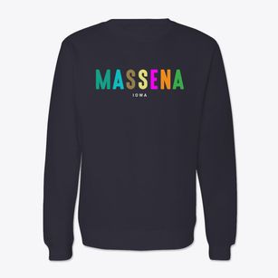 Massena Iowa Color Pop Crewneck Sweatshirt