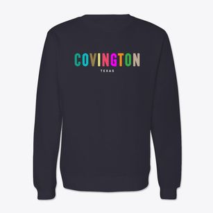 Covington Texas Color Pop Crewneck Sweatshirt