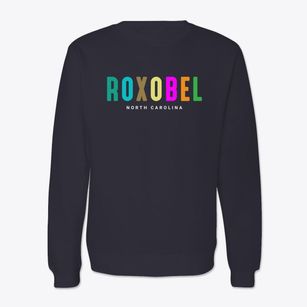 Roxobel North Carolina Color Pop Crewneck Sweatshirt