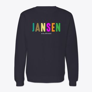 Jansen Colorado Color Pop Crewneck Sweatshirt