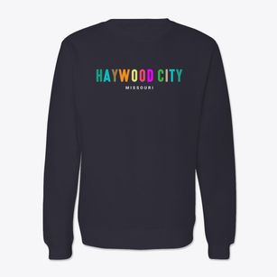 Haywood City Missouri Color Pop Crewneck Sweatshirt