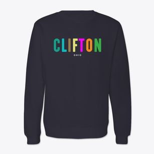 Clifton Ohio Color Pop Crewneck Sweatshirt