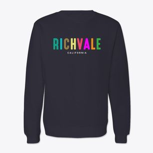 Richvale California Color Pop Crewneck Sweatshirt
