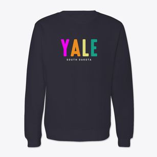 Yale South Dakota Color Pop Crewneck Sweatshirt
