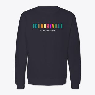 Foundryville Pennsylvania Color Pop Crewneck Sweatshirt