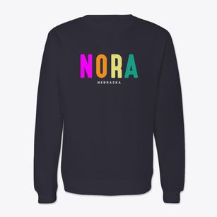 Nora Nebraska Color Pop Crewneck Sweatshirt