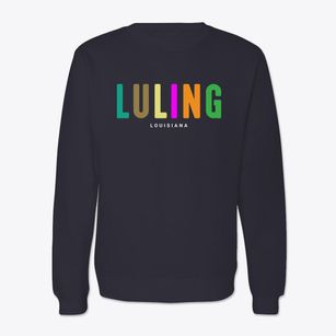 Luling Louisiana Color Pop Crewneck Sweatshirt