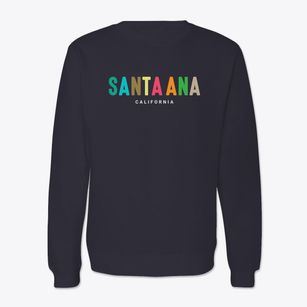 Santa Ana California Color Pop Crewneck Sweatshirt