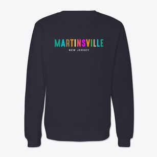 Martinsville New Jersey Color Pop Crewneck Sweatshirt