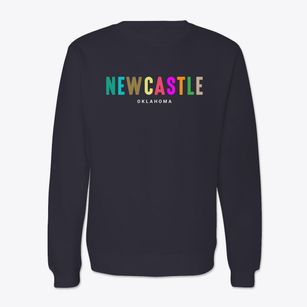 Newcastle Oklahoma Color Pop Crewneck Sweatshirt