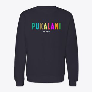Pukalani Hawaii Color Pop Crewneck Sweatshirt
