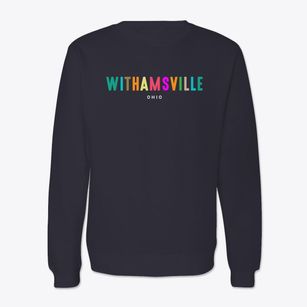 Withamsville Ohio Color Pop Crewneck Sweatshirt