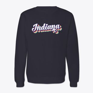  Indiana Retro Candy Vibes Crewneck Sweatshirt