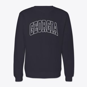  Georgia Trendy State Crewneck Sweatshirt