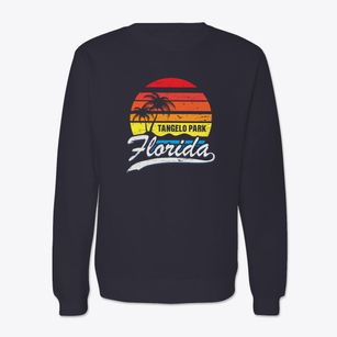 Tangelo Park Florida Palm Tree Sunset Crewneck Sweatshirt