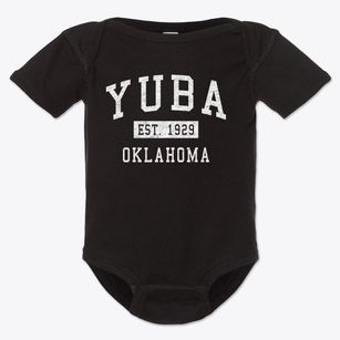 Yuba Oklahoma Classic Established Baby Onesie
