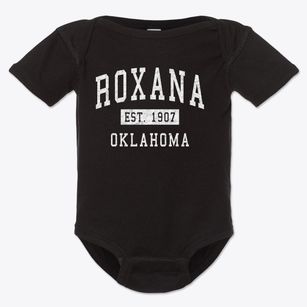 Roxana Oklahoma Classic Established Baby Onesie