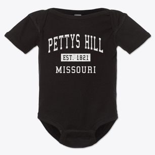 Pettys Hill Missouri Classic Established Baby Onesie