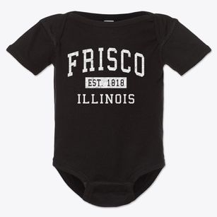 Frisco Illinois Classic Established Baby Onesie